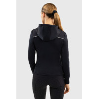 Gebreide hoodie met rits Harcour Bryssea Kolibrie