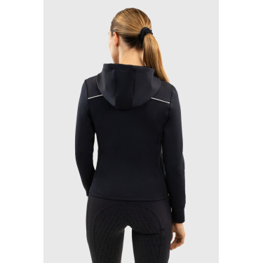 Gebreide hoodie met rits Harcour Bryssea Marine Marineblauw Gebreide hoodie met rits Harcour Bryssea Marine Marineblauw