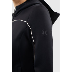 Gebreide hoodie met rits Harcour Bryssea Marine Marineblauw Gebreide hoodie met rits Harcour Bryssea Marine Marineblauw