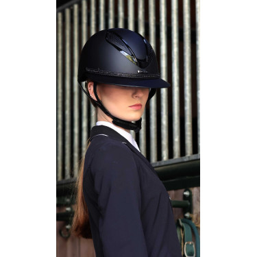 Afneembare rand voor Lami-Cell Strass-helm Zwart