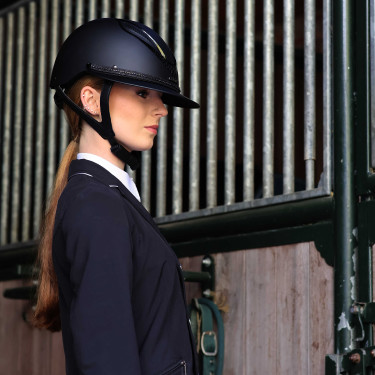 Afneembare rand voor Lami-Cell Strass-helm Zwart