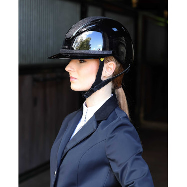 Afneembare bies voor Lami-Cell Glitter helm Zwart