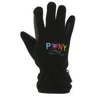 Handschoenen Equi-Kids PonyLove Zwart