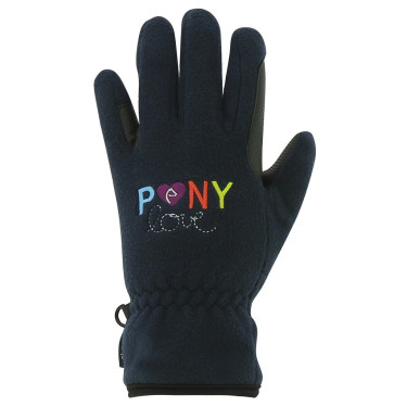 Handschoenen Equi-Kids PonyLove Marineblauw Handschoenen Equi-Kids PonyLove Marineblauw