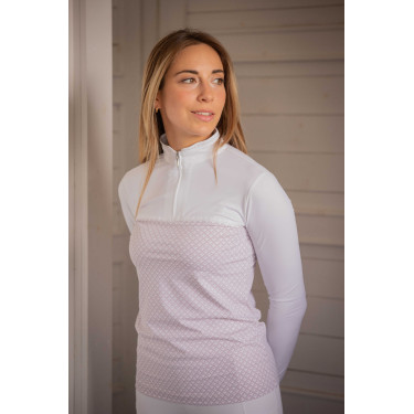 Polo PENELOPE - Debbie Wit / roze