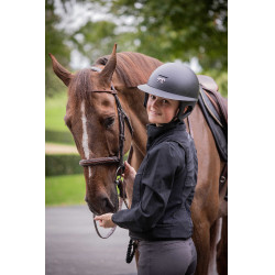 Pénélope matte helm met lange klep Mat zwart Pénélope matte helm met lange klep Mat zwart