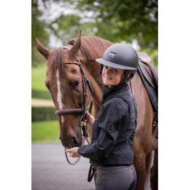 Pénélope matte helm met lange klep Mat zwart Pénélope matte helm met lange klep Mat zwart