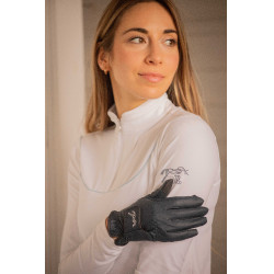 Paardrijhandschoenen Pénélope Lyoni Marine Marineblauw