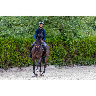 Verwarmd vest Equithème Charlie Zwart