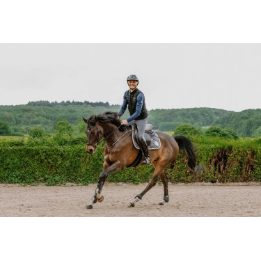 Verwarmd vest Equithème Charlie Zwart