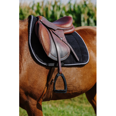 Zadeldek Riding World Corduroy Zwart