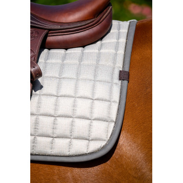 Zadeldek Equithème Chic Lichtgrijs