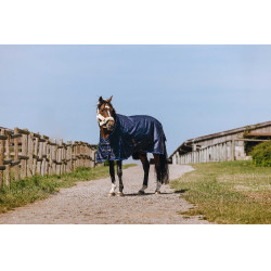 Equithème Classic 1200D High neck deken Marine Marineblauw