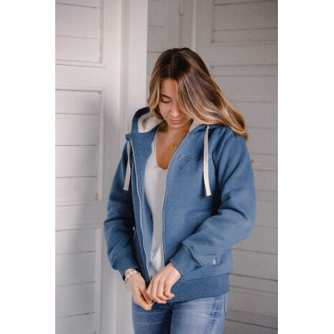 Sweater Pénélope Tressy Denim Blauw