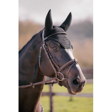 Oornetje voor paarden Pénélope Soundless Strass Zwart