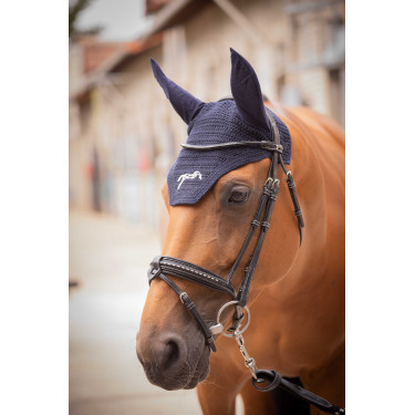 Paardendeken Pénélope Katoen Marine Marineblauw