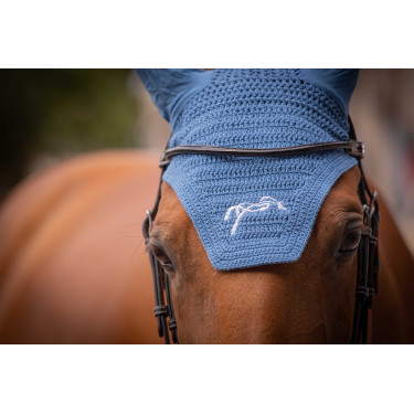 Paardendeken Pénélope Katoen Lagoonblauw