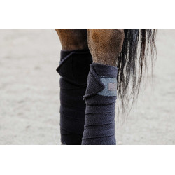 Equithème polobandages set van 4 Zwart