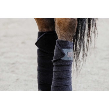 Equithème polobandages set van 4 Zwart