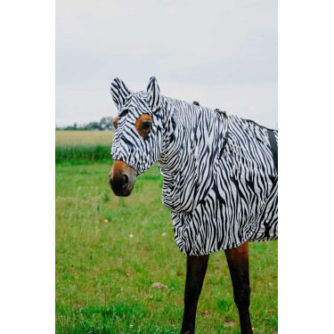 Antiekzeemkap Riding World Zwarte / witte zebra Motieven