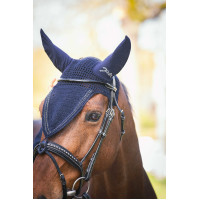 Paardenvliegennetje lang Pénélope strass Zwart Paardenvliegennetje lang Pénélope strass Zwart