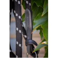 Longe Penelope Touw en leer Havana Bruin