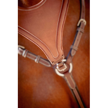 Martingaalriem Pénélope Bip Plain Elastisch Hazelnoot Bruin