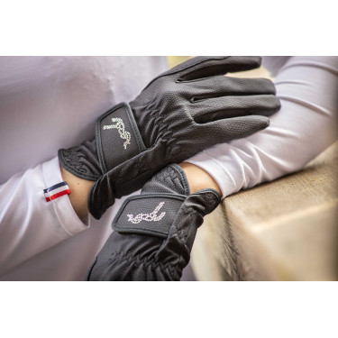 Handschoenen Pisma Strass Pénélope Marineblauw Handschoenen Pisma Strass Pénélope Marineblauw