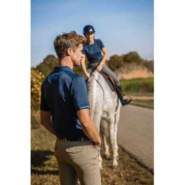 Polo Equithème Eric Marineblauw