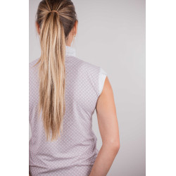 Wedstrijdpolo Pénélope Seville Wit / roze logo