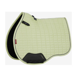 LeMieux Reflective Suede Mixte GP Square Zadeldek Badge Wit