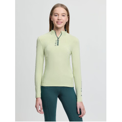 Baselayer LeMieux Young Rider Classique met lange mouwen Badge Groen
