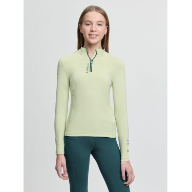 Baselayer LeMieux Young Rider Classique met lange mouwen Badge Groen