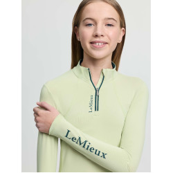 Baselayer LeMieux Young Rider Classique met lange mouwen Badge Groen