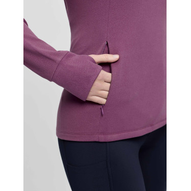 LeMieux Frances dames fleece met ritskraag Kaasjeskruid LeMieux Frances dames fleece met ritskraag Kaasjeskruid