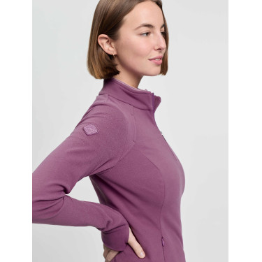 LeMieux Frances dames fleece met ritskraag Kaasjeskruid LeMieux Frances dames fleece met ritskraag Kaasjeskruid