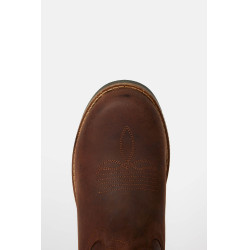 Laarzen western Horze Cassidy van leer Bruin