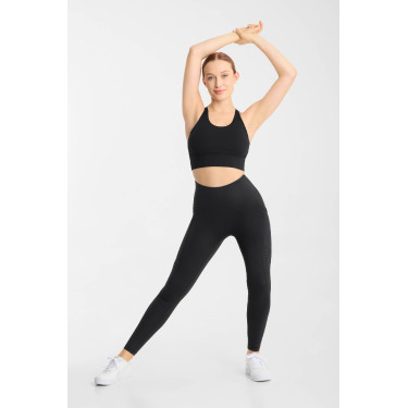 Sportbeha Horze Alisa Zwart