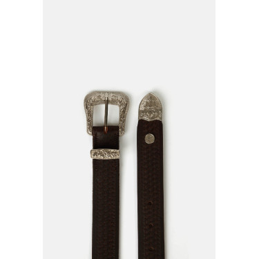 Westernriem Horze Blaze leer Bruin