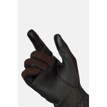 Horze Ally mesh rijhandschoenen Kastanjebruin