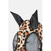 Horze elastisch anti-vliegenmasker met rits Luipaard Motieven
