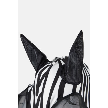 Horze elastisch anti-vliegenmasker met rits Zebra Motieven