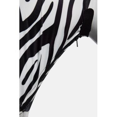 Horze elastisch anti-vliegenmasker met rits Zebra Motieven