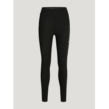 Tommy Hilfiger Equestrian Elmira dameslegging full grip met strass Zwart Tommy Hilfiger Equestrian Elmira dameslegging full grip met strass Zwart
