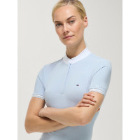 Wedstrijdpolo Linsay Tommy Hilfiger Equestrian dames met korte mouwen Lief blauw Wedstrijdpolo Linsay Tommy Hilfiger Equestrian dames met korte mouwen Lief blauw