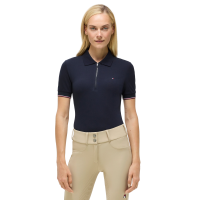 Dames zip-polo Anaheim Tommy Hilfiger Equestrian Woestijnlucht Blauw