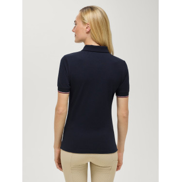 Dames zip-polo Anaheim Tommy Hilfiger Equestrian Woestijnlucht Blauw