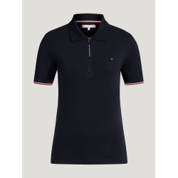 Dames zip-polo Anaheim Tommy Hilfiger Equestrian Woestijnlucht Blauw