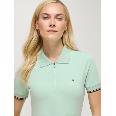 Dames zip-polo Anaheim Tommy Hilfiger Equestrian Belair munt Groen Dames zip-polo Anaheim Tommy Hilfiger Equestrian Belair munt Groen
