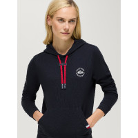Dameshoodie Laguna Tommy Hilfiger Equestrian met logo Woestijnlucht Blauw